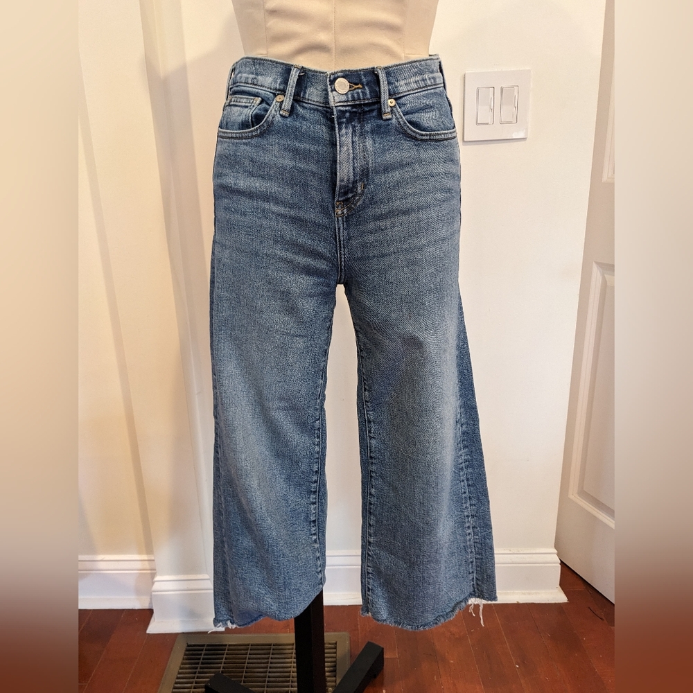 Banana Republic High-Rise, Wide-Leg Cropped Jeans